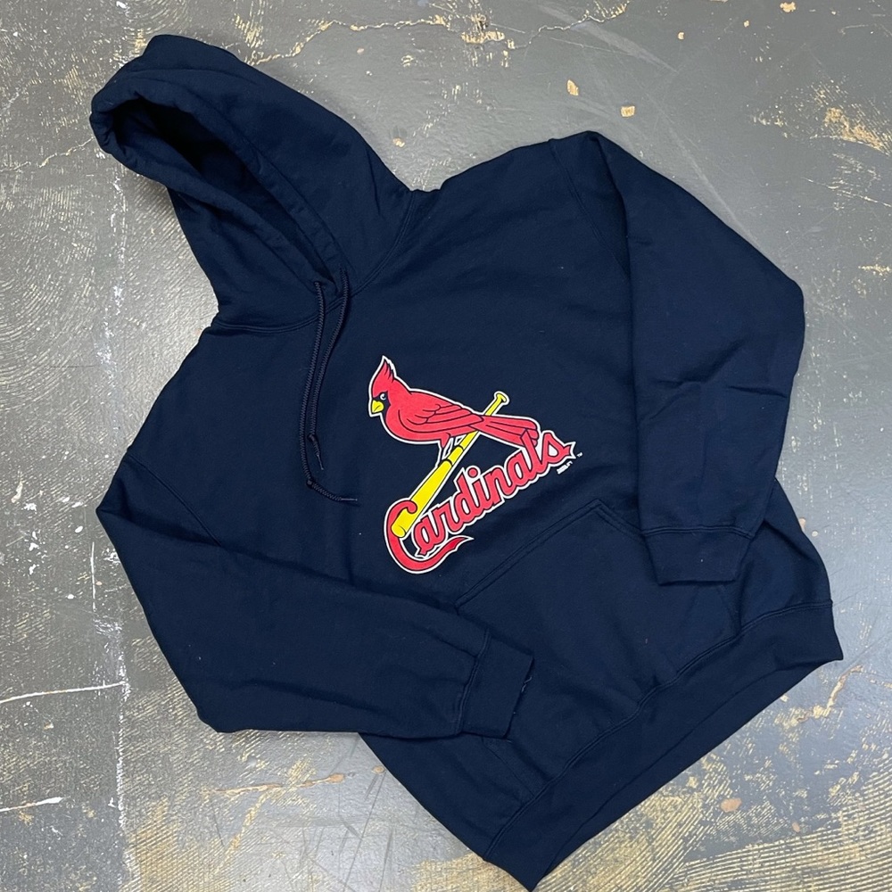St. Louis Cardinals MLB Pull Over Stitches Hoodie Sweater Medium Baseball